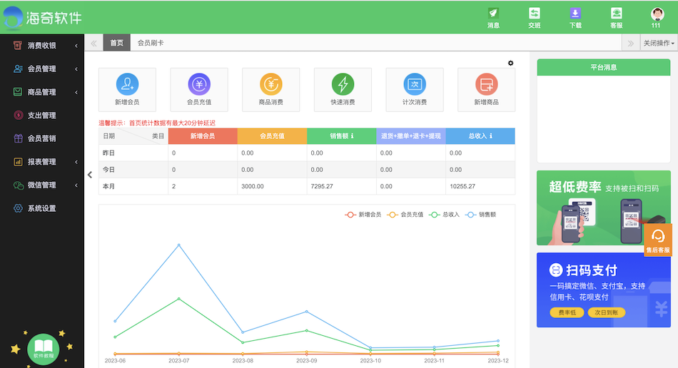 海奇会员管理系统
